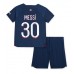 Cheap Paris Saint-Germain Lionel Messi #30 Home Football Kit Children 2023-24 Short Sleeve (+ pants)